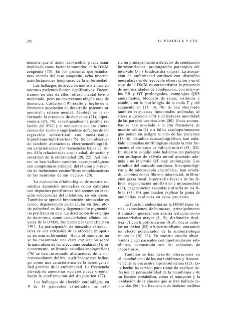 DISTROFIA MUSCULAR MIOTONICA - Acta Médica Colombiana