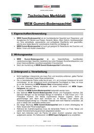 TM Gummi-Bodenspachtel - MEM Bauchemie GmbH