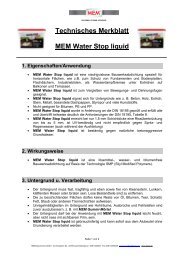TM Water Stop -liquid- - MEM Bauchemie GmbH
