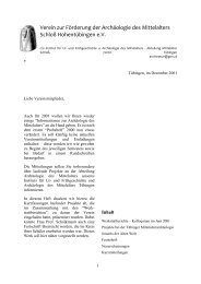Informationen zur Archäologie des Mittelalters 2 - Institut für Ur- und ...