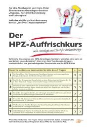 HPZ-Auffrischkurs - Hans-Peter Zimmermann