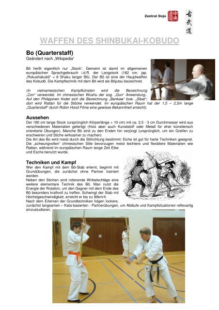 Kobudo Info (nicht nur) - Zentral-Dojo Braunschweig