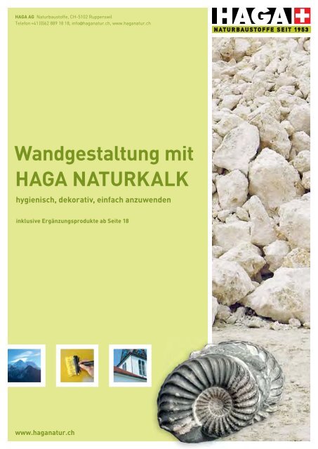 Wandgestaltung mit HAGA Naturkalk (1.24MB) - Schweizer Naturkalk