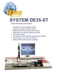 SYSTEM DE35-ST Semi-Automatic Die Handler - Quasys