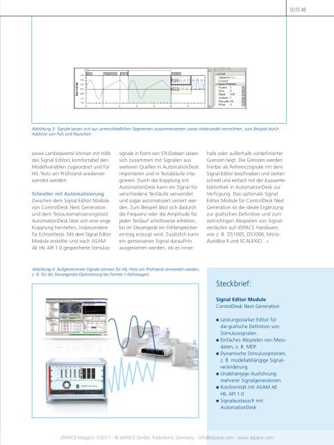 Download: dSPACE Magazin 1/2011