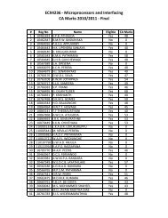 ECX4236 - Microprocessors and Interfacing CA Marks 2010/2011 ...