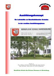 Ausbildungskonzept Ausbildungskonzept - Berufliche Schule