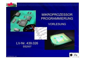 Vorlesung 1 (SS07 - Institut für Elektronik, TU-Graz