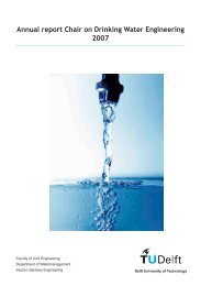 Annual report Chair on Drinking Water Engineering 2007 - TU Delft