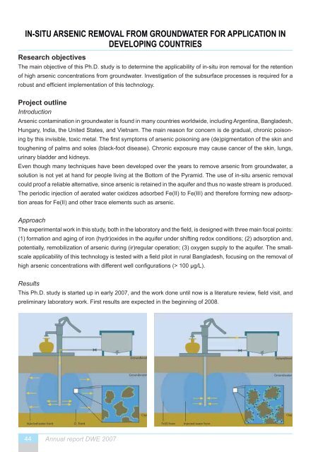 Annual report Chair on Drinking Water Engineering 2007 - TU Delft