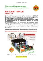 Die neue Motorsteuerung RN-SCHRITTMOTOR - Robotikhardware.de