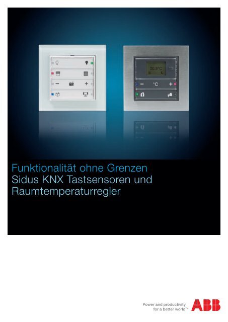 Produkteinformation Tastsensor Sidus KNX - ABB Schweiz AG ...
