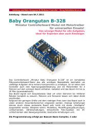 Motor ansteuern mit Baby Orangutan B-328 - Robotikhardware.de