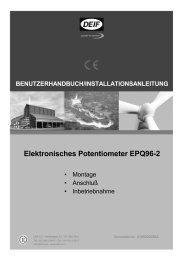 Elektronisches Potentiometer EPQ96-2 - Deif