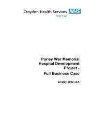 Purley War Memorial Hospital Full Business Case draft
