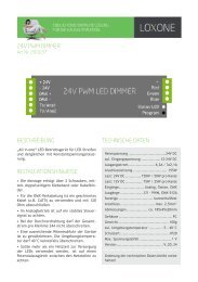 beschreibung installationshinweise 24v pwm dimmer ... - Loxone