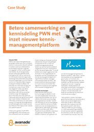 Case study: Betere samenwerking en kennisdeling PWN ... - Avanade