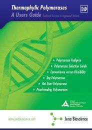 Polymerase Guide - Jena Bioscience