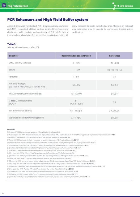 Polymerase Guide - Jena Bioscience