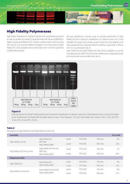 Polymerase Guide - Jena Bioscience