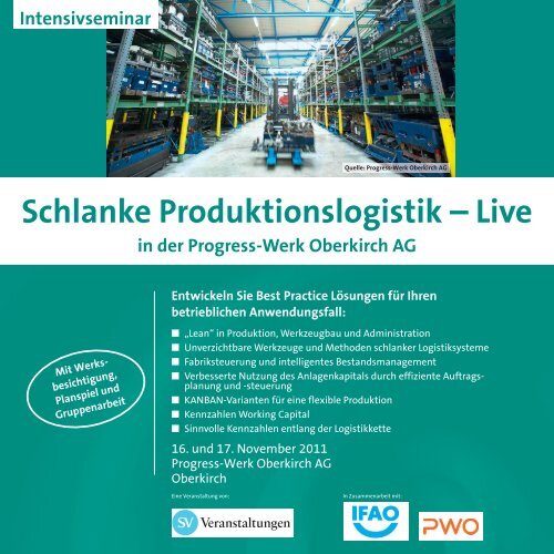 Schlanke Produktionslogistik – Live