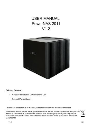 USER MANUAL PowerNAS 2011 V1.2 - HFX