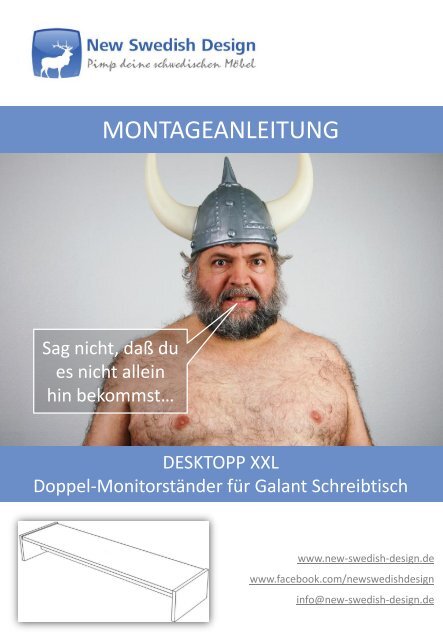 DESKTOPP XXL Montageanleitung