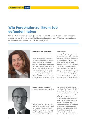 PW online Beiträge 2008 2009 2010 - Personalwirtschaft