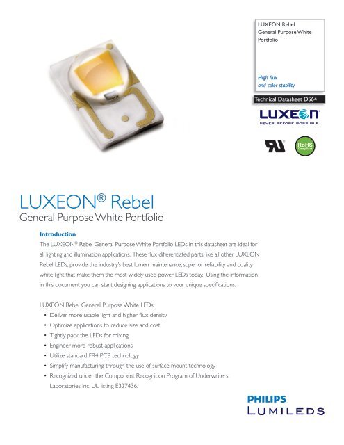 LUXEON® Rebel - Philips Lumileds