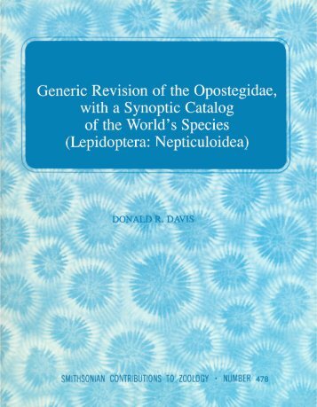 Lepidoptera: Nepticuloidea - Smithsonian Institution Libraries
