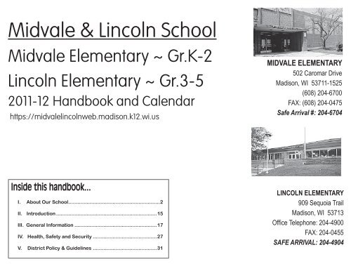 Midvale &amp; Lincoln School - Madison Metropolitan School District