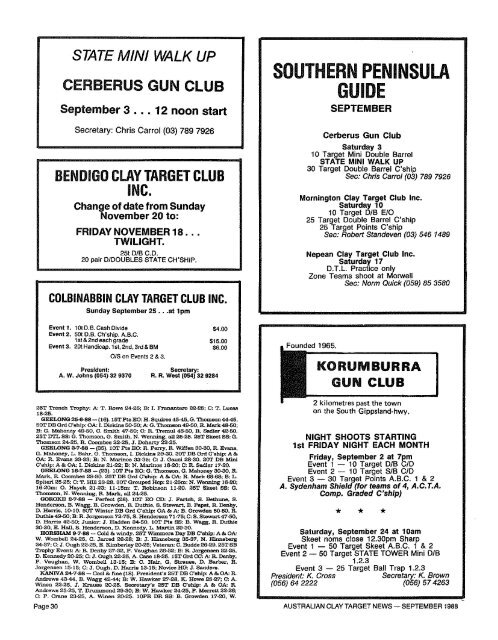 september 1988 - Australian Clay Target Association