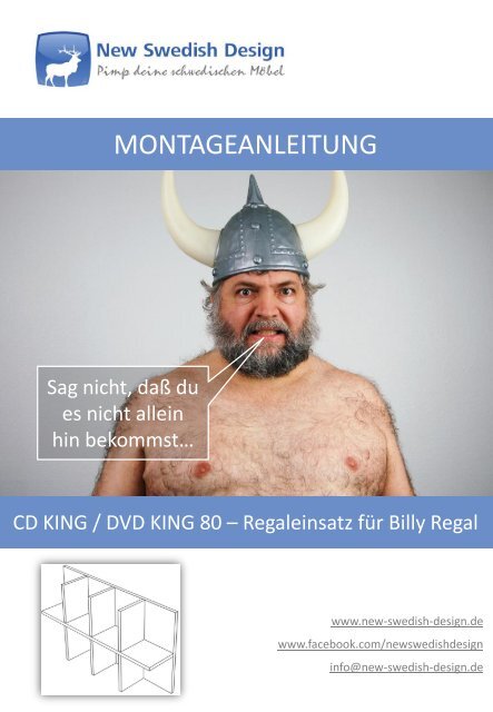 CD KING / DVD KING 80 Montageanleitung