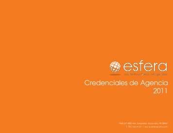 Credenciales de Agencia 2011 - Esfera