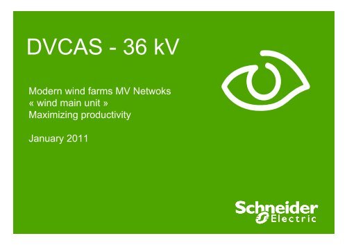 DVCAS - 36 kV - Schneider Electric Belgique