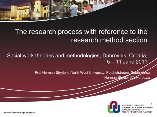 The research process - IUC