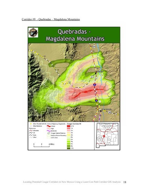 Locating Potential Cougar (Puma concolor) Corridors in New ...