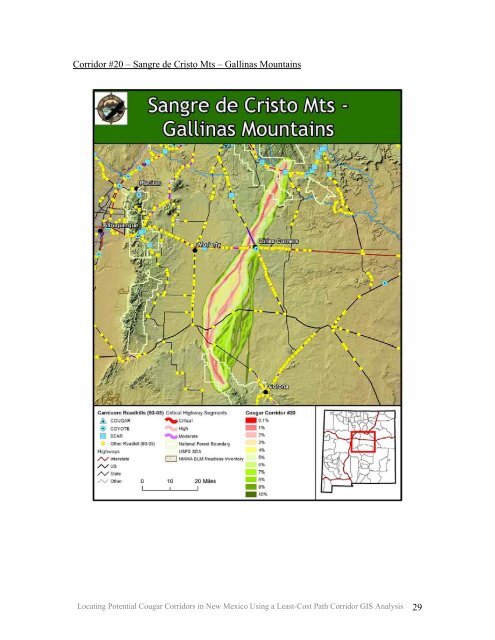 Locating Potential Cougar (Puma concolor) Corridors in New ...