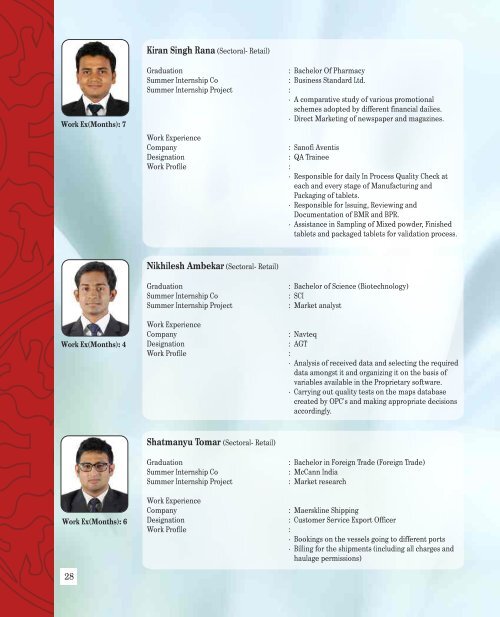 Download Placement Brochure 2012-13 - PUMBA