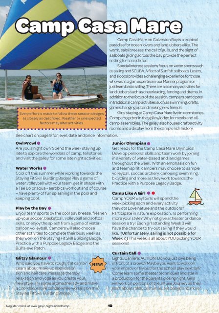 Resident Camp Guide 2012 - Girl Scouts of San Jacinto Council
