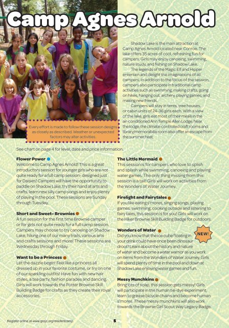 Resident Camp Guide 2012 - Girl Scouts of San Jacinto Council