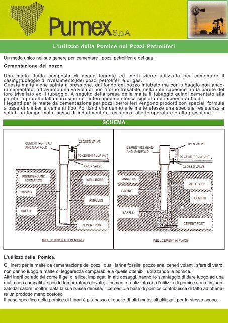 cementi per pozzi petroliferi