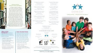 CCUSD brochure 11 (web).indd - Culver City Unified School District