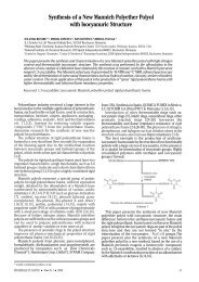 Synthesis of a New Mannich Polyether Polyol