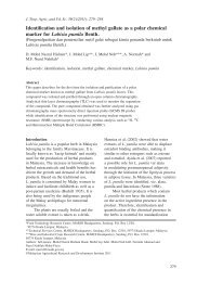 Identification and isolation of methyl gallate as a polar ... - Mardi