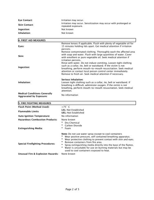 (MSDS) Essential Oil Petitgrain Bigarade - Natural Sourcing, LLC