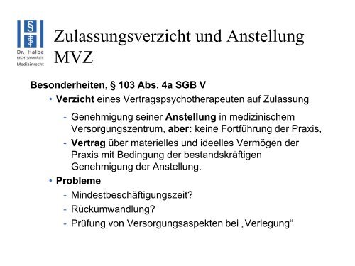 Praxisabgabe & Praxisübernahme Juristische Aspekte