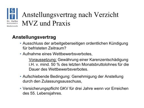 Praxisabgabe & Praxisübernahme Juristische Aspekte