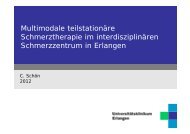 Multimodale teilstationäre Schmerztherapie im interdisziplinären ...