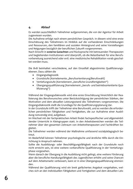 BvB-Fachkonzept - Lavie gGmbH, Regionaler Rehabilitationsdienst ...